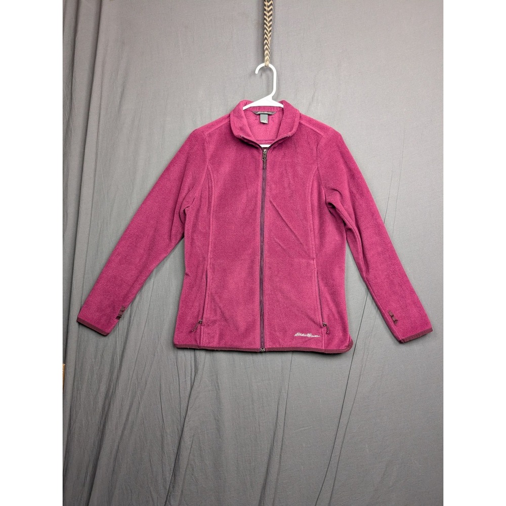 Columbia Fleece Jacket Women's Medium Purple Full Zip Long Sleeve High Neck